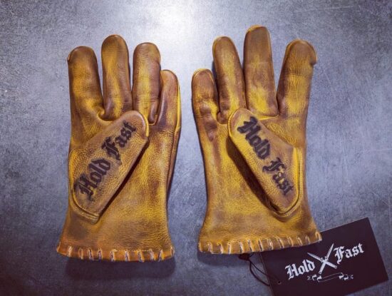 Gants moto-cuir-vintage-old school-holdfast-jaunes-harley-davidson-France Gants moto-cuir-vintage-old school-holdfast-jaunes-harley-davidson-France