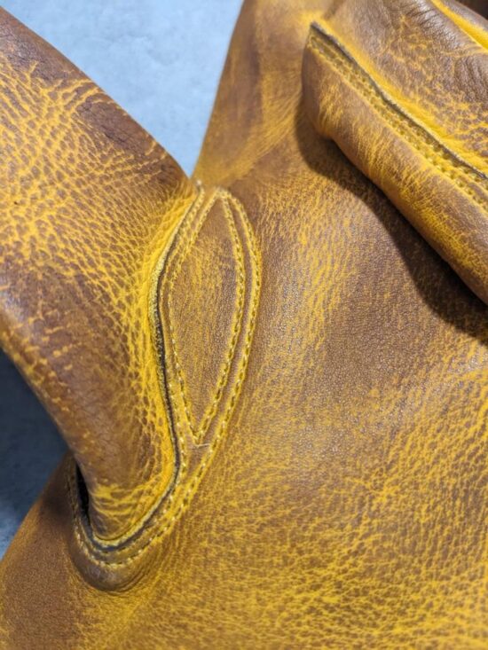 Gants moto-cuir-vintage-old school-holdfast-jaunes-respirant-France Gants moto-cuir-vintage-old school-holdfast-jaunes-respirant-France