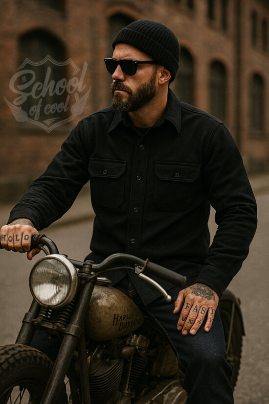 pike-brother-chemise moleskin-noi-soufre pike-brothers-chemise moleskin-noir-soufre-tatouage-holdfast