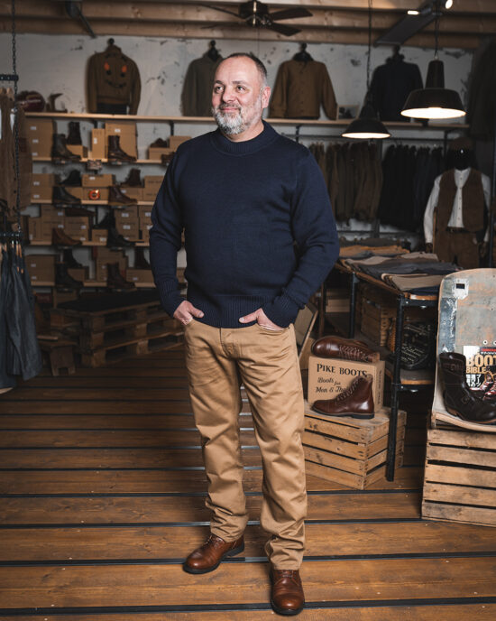 pike-brothers-1941-usn-seaman-sweater-navy-2 Photo 2 - 1941 USN Seaman Sweater navy