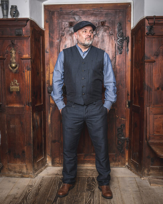 1937-roamer-vest-chicago-blue-2 1937 Roamer Vest Chicago Blue - Vue 2