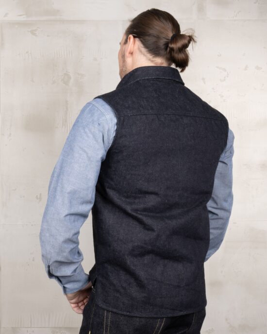 1943-cpo-vest-21oz-denim-2 1943 CPO Vest 21oz Denim - Vue 2