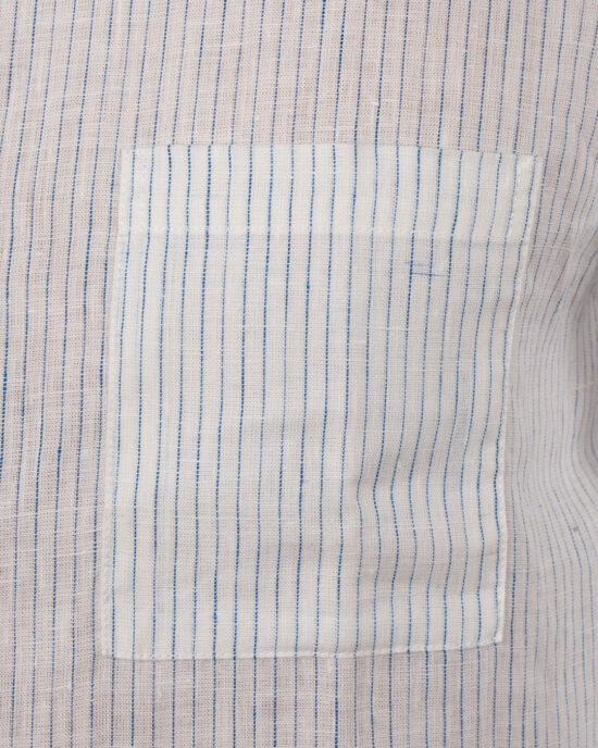 pike-brothers-1923-buccanoy-shirt-white-blue-linen-2 Photo 2 - 1923 Buccanoy Shirt White Blue Linen