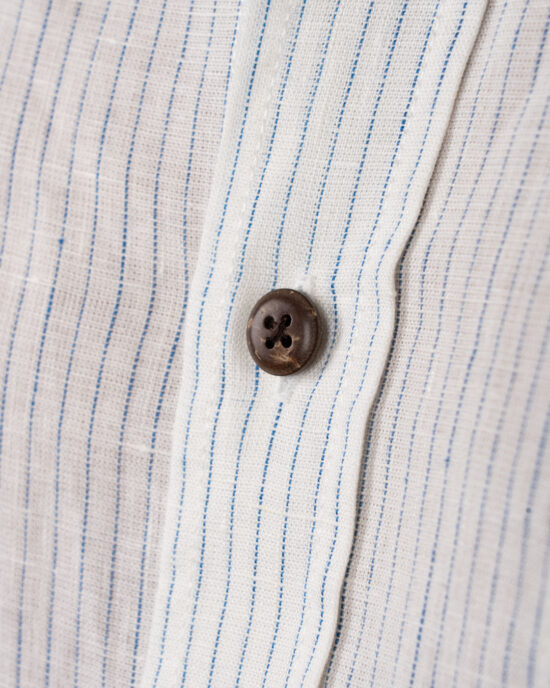 pike-brothers-1923-buccanoy-shirt-white-blue-linen-6 Photo 6 - 1923 Buccanoy Shirt White Blue Linen