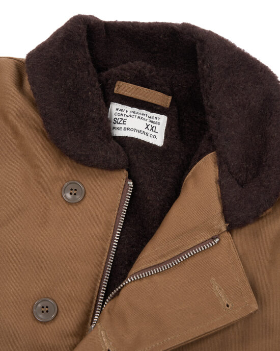 pike-brothers-1944-n1-deck-jacket-waxed-khaki-brown-6 Photo 6 - 1944 N1 Deck Jacket waxed khaki brown