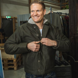 1944 N1 Deck Jacket waxed olive