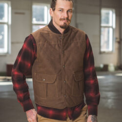 1966 Rodeo Vest Waxed Sand-front-pike-brothers