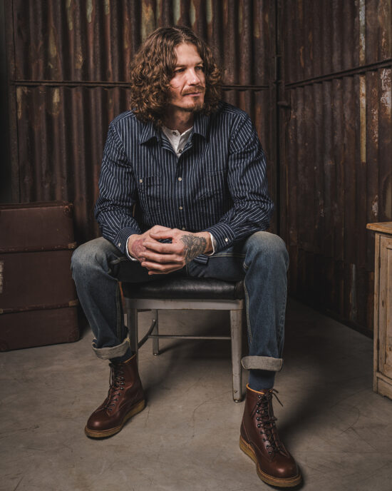 1937-roamer-shirt-blue-wabash-denim-3 1937 Roamer Shirt blue Wabash Denim - Vue 3