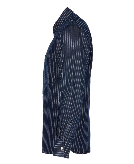 1937-roamer-shirt-blue-wabash-denim-6 1937 Roamer Shirt blue Wabash Denim - Vue 6