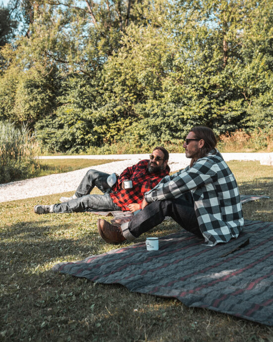 1965 Survival Blanket Waxed Olive - principale
