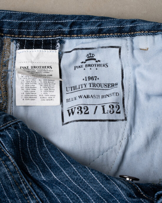 1967-utility-trousers-blue-wabash-rinsed-11-1 1967 Utility Trousers Blue Wabash Rinsed - Vue 11