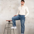 1967 Utility Trousers Blue Wabash Rinsed - Vue 5