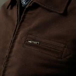 1932-roadster-jacket-moleskin-soil-brown-2 1932 Roadster Jacket Moleskin Soil Brown - Vue 2