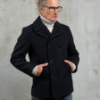 1938 Pea Coat Black Wool - principale