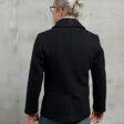 1938 Pea Coat Black Wool - Vue 12