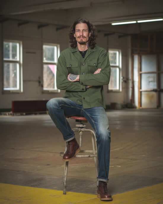 1962-og-107-shirt-olive-2 1962 OG-107 Shirt Olive - Vue 2