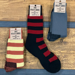 1963 Utility Socks Walt Orange Pike Brothers Vintage Boot Socks - S