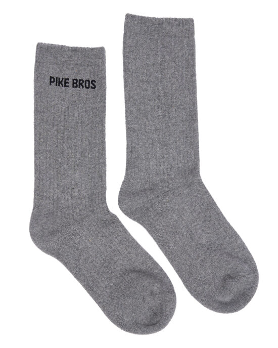 Chaussettes Pike Brothers 1963 Service Socks Gris detail tricot Chaussettes Pike Brothers 1963 Service Socks Gris - detail tricot