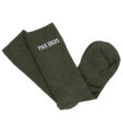 Chaussettes Pike Brothers 1963 Service Socks Olive - en situation porte