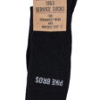 Chaussettes Pike Brothers 1963 Service Socks Noir coton - vue face