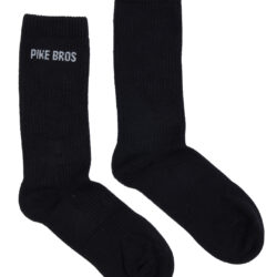 Detail tricot chaussettes Pike Brothers Service Socks Noir