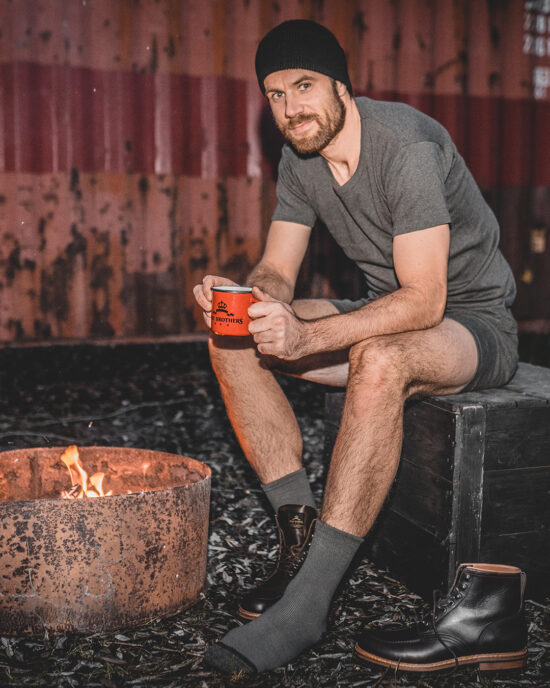 Chaussettes Pike Brothers 1963 Utility Walt Grey taille M Chaussettes Pike Brothers Walt Grey taille M