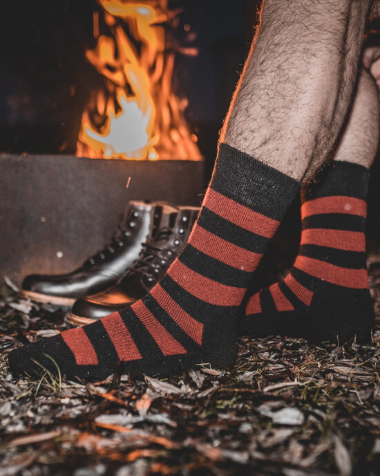 Chaussettes Pike Brothers 1963 Utility Walt Red taille M Chaussettes Pike Brothers Walt Red taille M