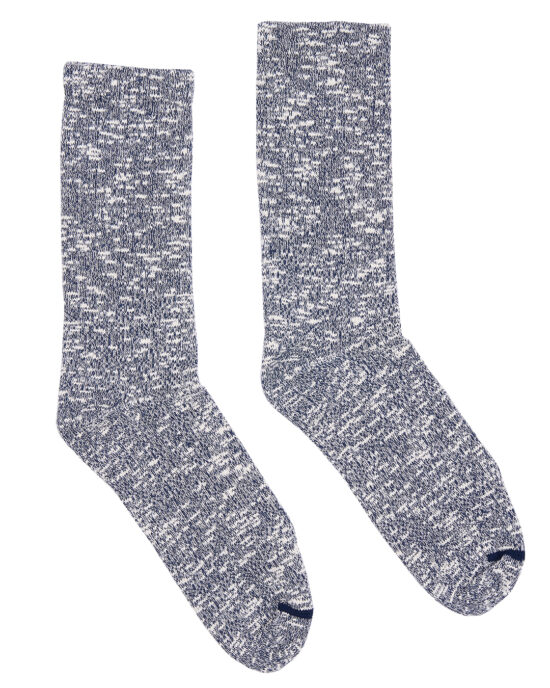 Chaussettes Pike Brothers 1972 Melange Blue detail Detail tricot Pike Brothers Melange Blue