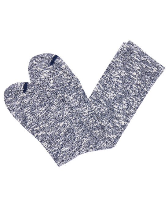 Chaussettes Pike Brothers 1972 Melange Blue portees Chaussettes Pike Brothers Melange Blue portees