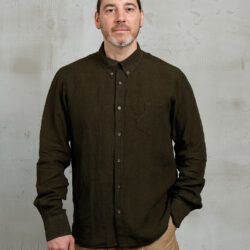 Chemise flanelle Pike Brothers Surveyor Clifden Green face