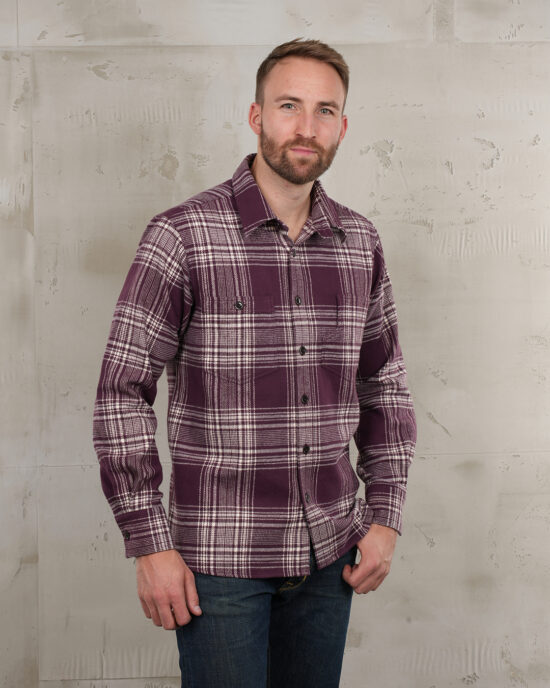 Chemise Pike Brothers 1937 Roamer Long Sleeve Livingston Bordeaux face