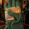 Gants biker vintage scrambler racing - cuir veritable patiné main - school of cool