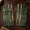 Gants moto vintage écran tactile - sensitive touch waterproof - mi-saison cuir