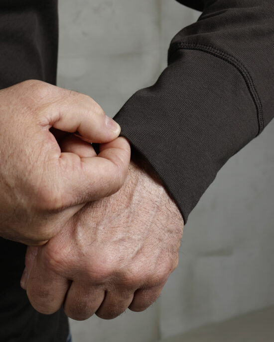 Henley LS Pike Brothers 1927 Coffee tissu Macro tissu jersey Henley LS Coffee