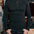 Detail Henley LS Pike Brothers Faded Black