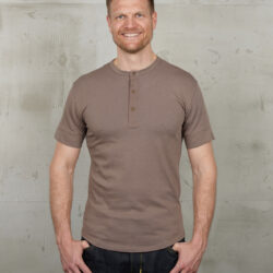 Henley Pike Brothers 1927 Short Sleeve Mud coton - vue face