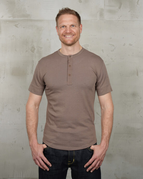 Henley Pike Brothers 1927 Short Sleeve Mud coton - vue face