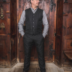 Pantalon Pike Brothers Pantalon Taille Haute Pike Brothers 1947 Harvester Trousers Chicago Black face