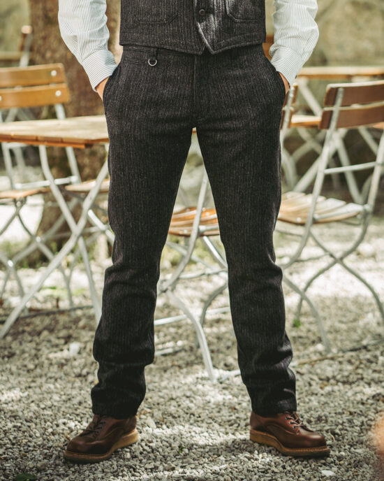 Pantalon Pike Brothers Pantalon Taille Haute Pike Brothers 1947 Harvester Trousers Glasgow Grey face