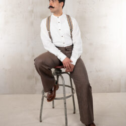 Pantalon Pike Brothers Pantalon Chino Workwear Pike Brothers 1905 Hauler Pant Alameda face