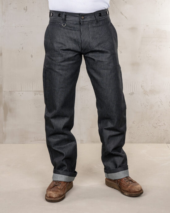 Pantalon Pike Brothers Pantalon Raye Wabash Pike Brothers 1942 Hunting Pant Blue Wabash face