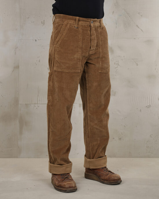 Pantalon Pike Brothers Pantalon Velours Cotele Pike Brothers 1967 Utility Trousers Light Brass Cord face