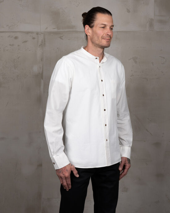 Pike Brothers 1923 Buccanoy Shirt White Chambray - front