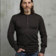 Pike Brothers 1927 Henley Long Sleeve Coffee - front view