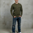 Pike Brothers Henley LS Mojave Green detail