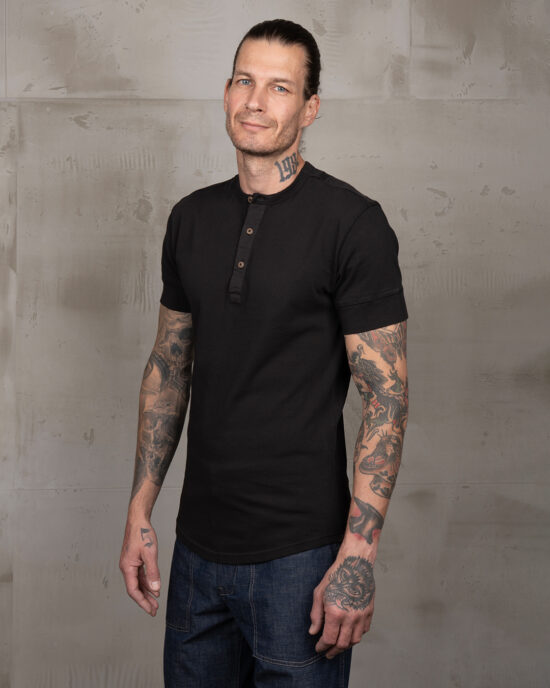 Pike Brothers 1927 Henley SS Faded Black detail Detail Pike Brothers Henley Faded Black