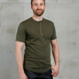 Pike Brothers 1927 Henley Short Sleeve Mojave Green - front