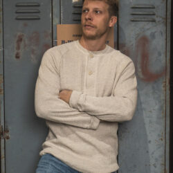 Pike Brothers 1936 Waffle Shirt Natural thermal - front