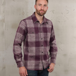 Pike Brothers Roamer Long Sleeve Livingston Bordeaux front