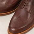 Pike Brothers 1938 Cricketeer Shoe Brown - upper vintage leather